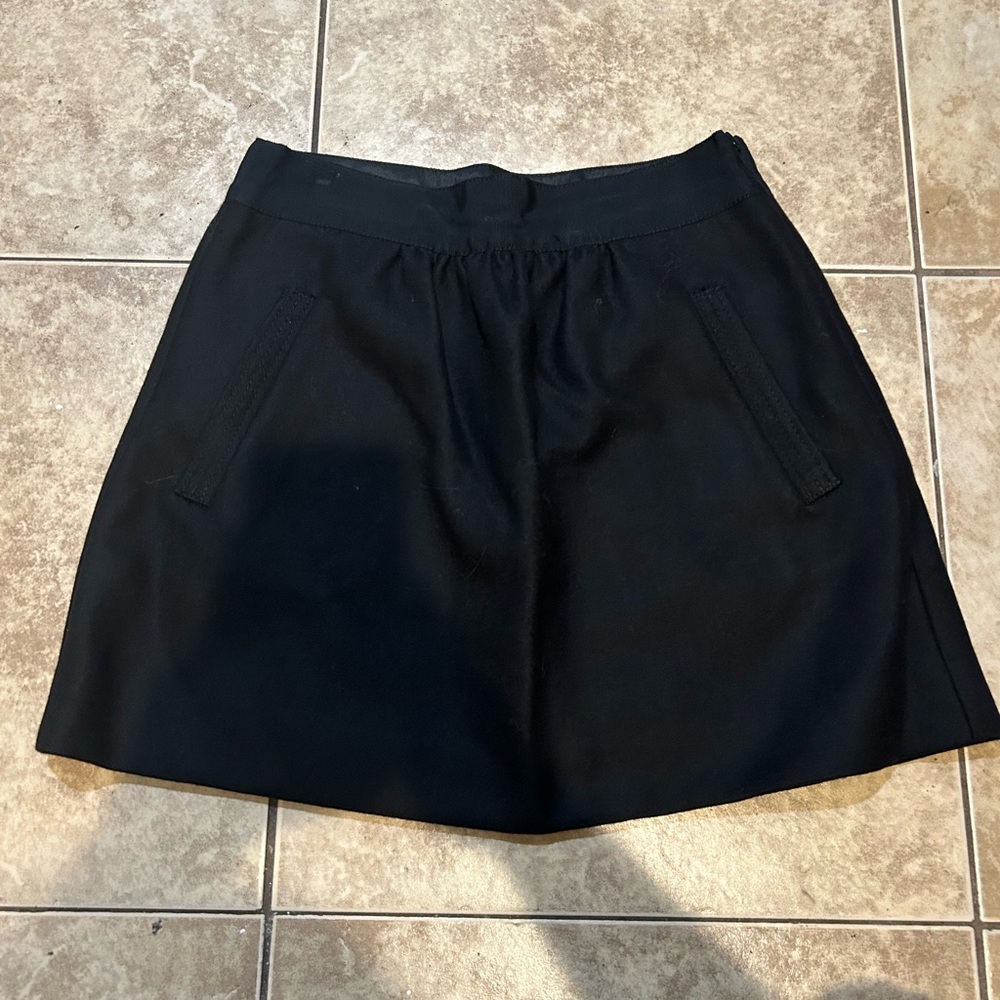 J. Crew Elegant Black Mini Skirt